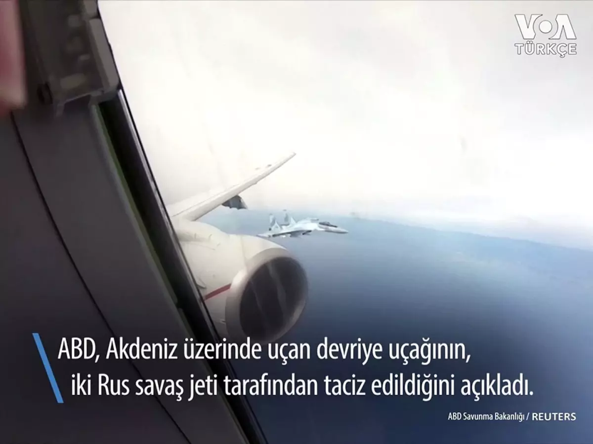 Rus Jetleri Akdeniz Üzerinde ABD Ordusuna Ait Uçağı Taciz Etti