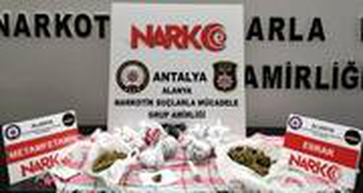 Alanya\'da zehir tacirleri polisten kaçamadı: 5 gözaltı