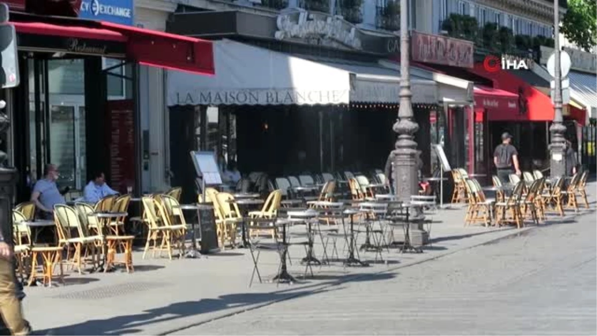 Fransa\'da normal hayata dönüşün ikinci aşaması bugün başladıYaya kaldırımları kafe ve...