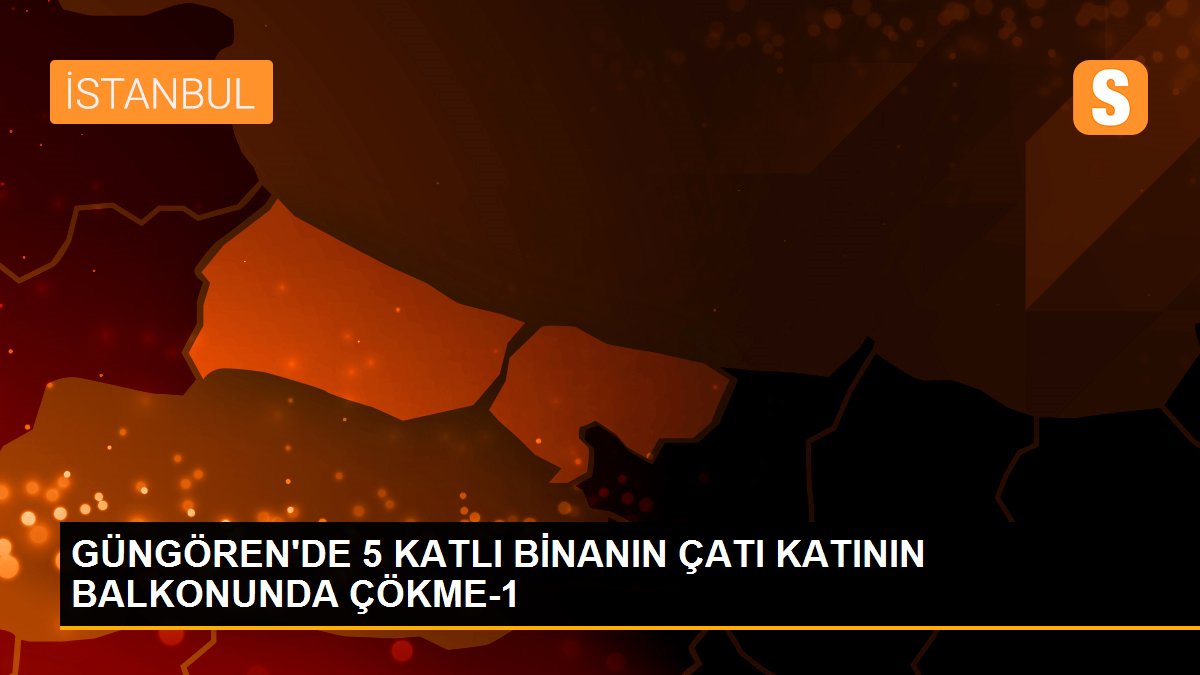 GÜNGÖREN\'DE 5 KATLI BİNANIN ÇATI KATININ BALKONUNDA ÇÖKME-1