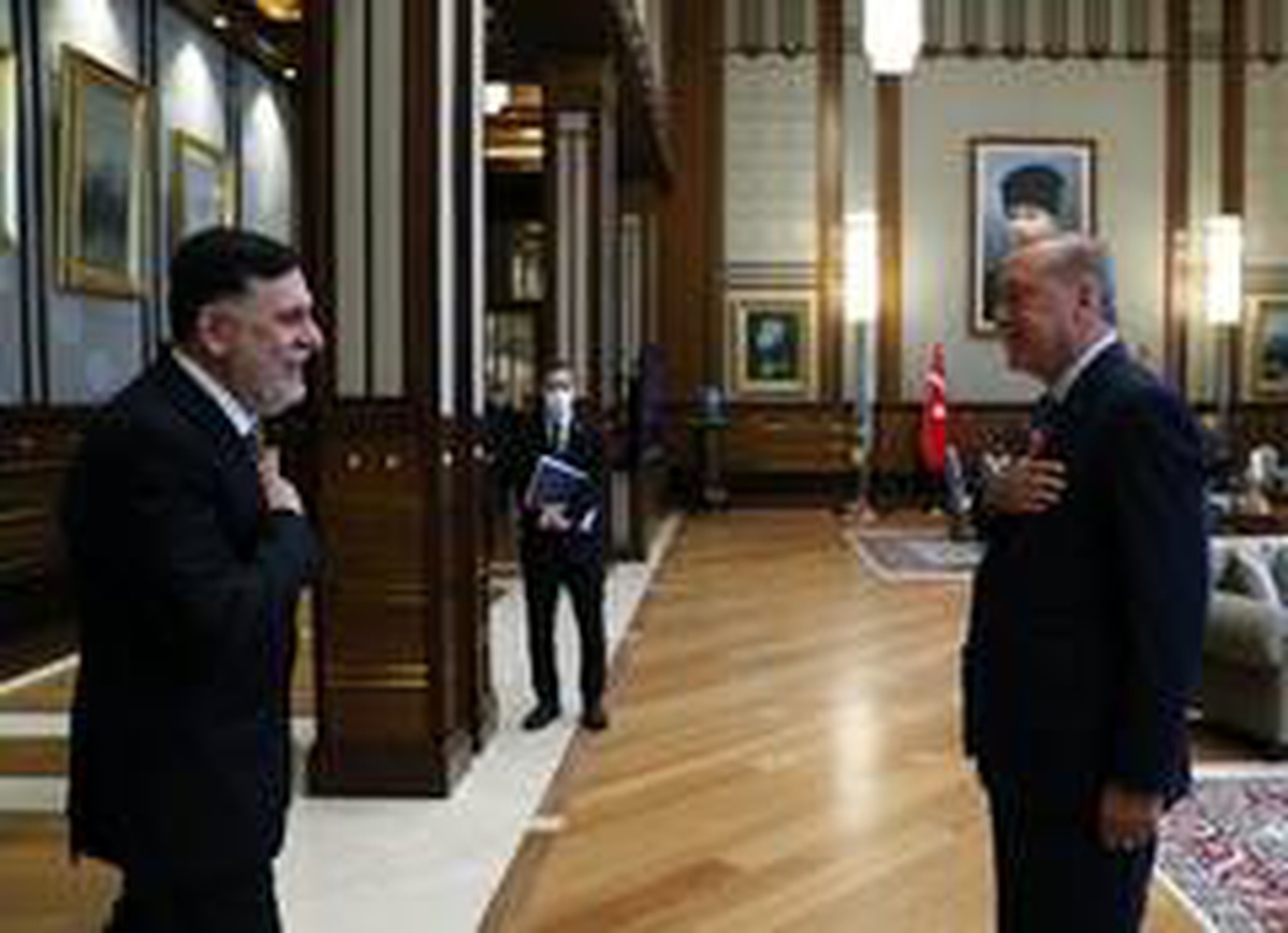 Son dakika... Cumhurbaşkanı Erdoğan, Fayiz Es-Serrac\'ı kabul etti
