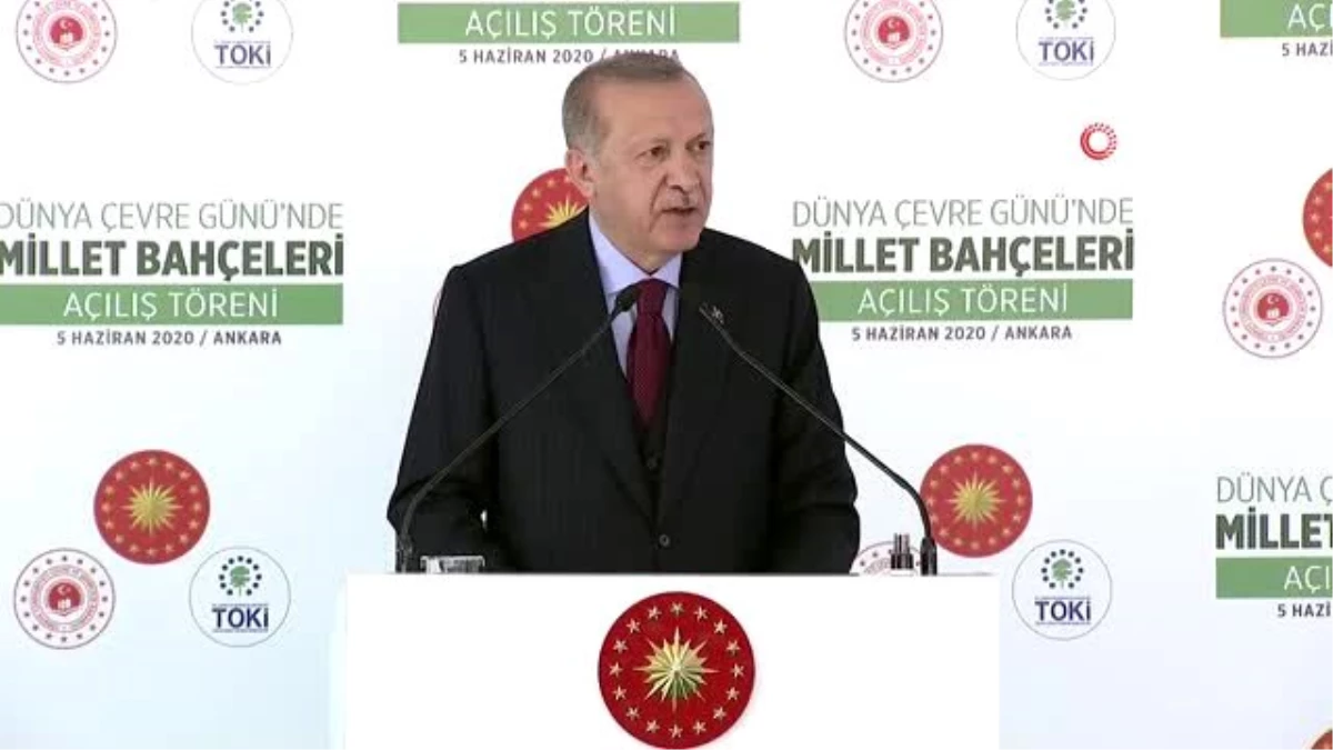 Son dakika haberleri... Cumhurbaşkanı Erdoğan, Millet Bahçeleri\'nin toplu açılış töreninde konuştu