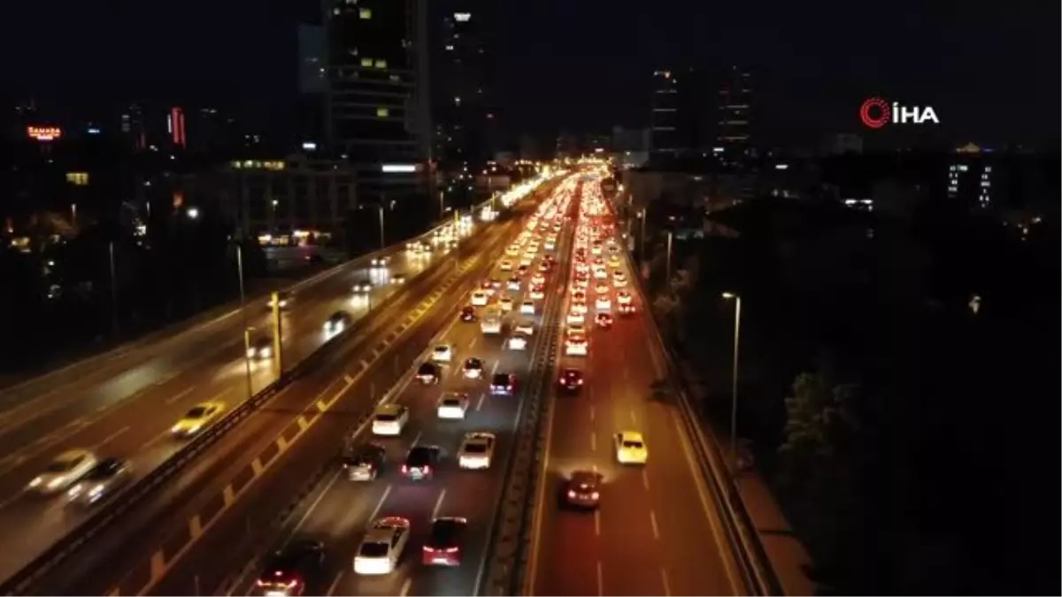 E-5 karayolunda trafik yoğunluğu