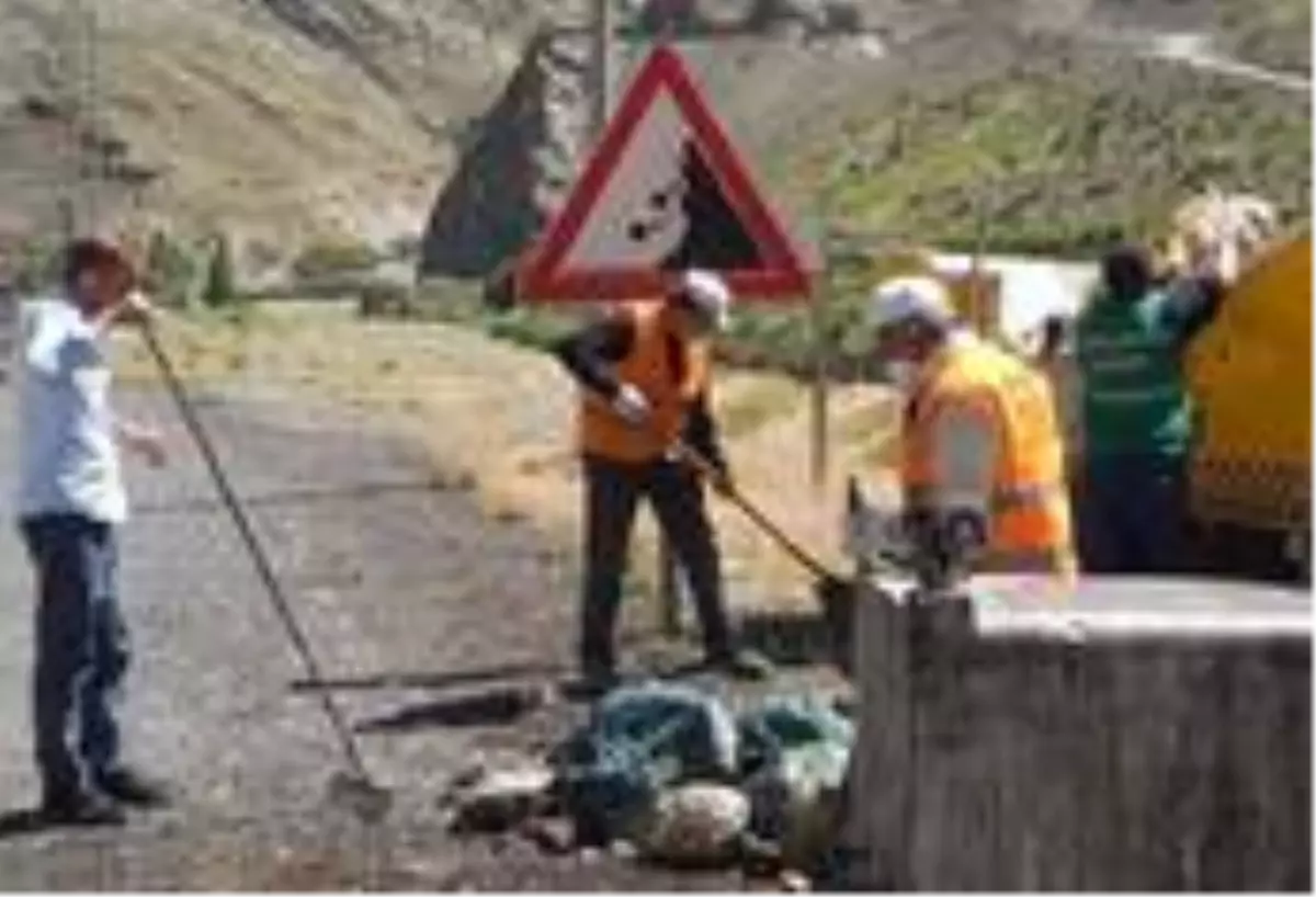 Hakkari-Van karayolu çöplerden arındırıldı