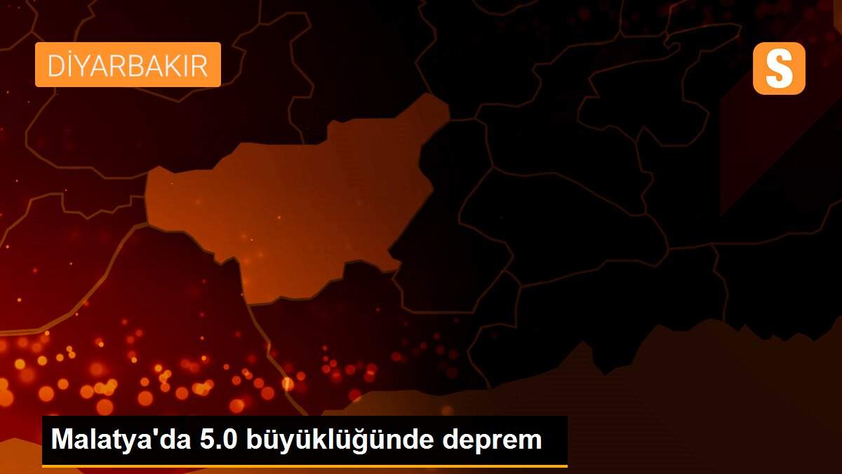 Malatya\'da 5.0 büyüklüğünde deprem