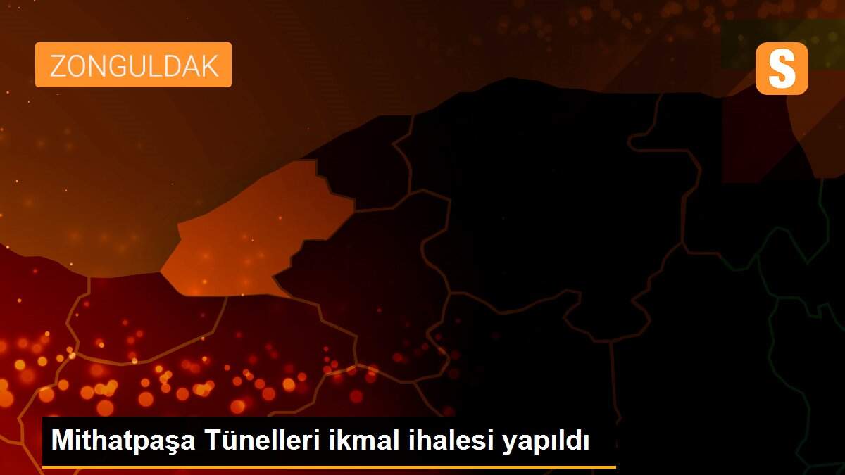 Mithatpaşa Tünelleri ikmal ihalesi yapıldı