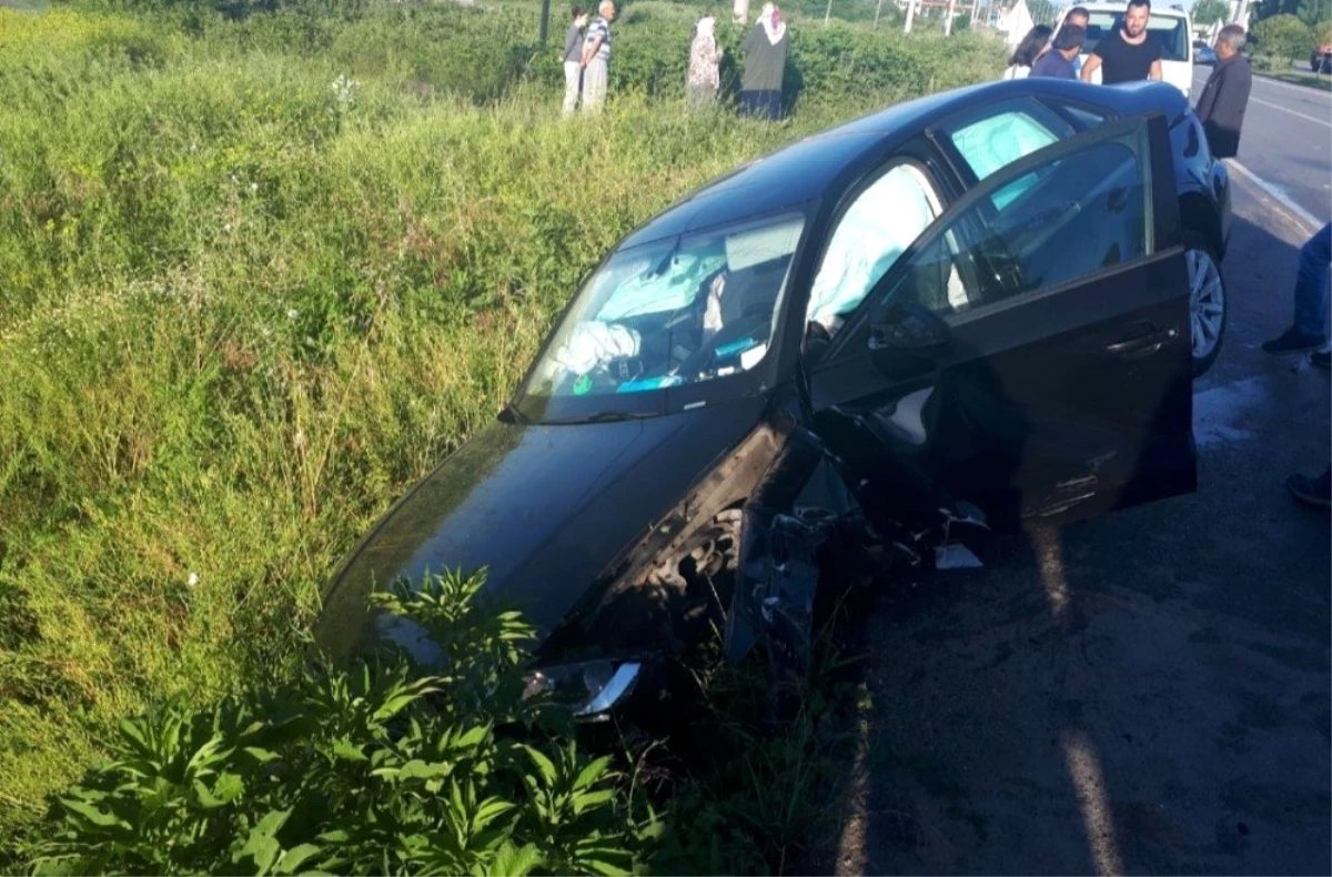 Samsun\'da trafik kazası: 2 yaralı
