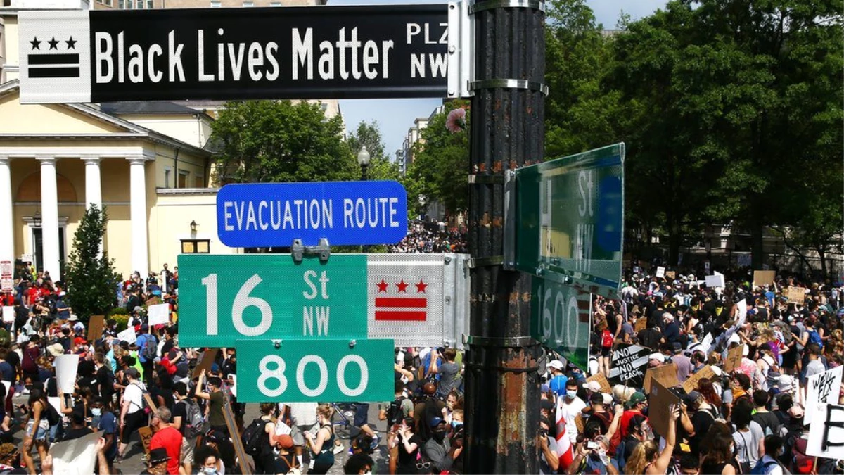 George Floyd: ABD\'nin başkenti Washington DC\'de ırkçılık karşıtı protestolar
