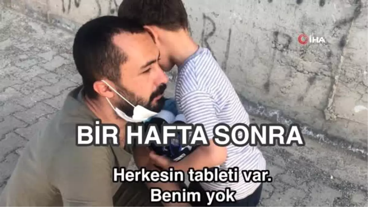 Hayalini kurduğu tablete Ramazan Öğretmen sayesinde kavuştu