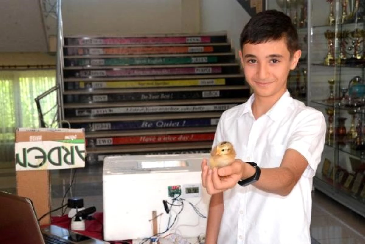 Evde canı sıkılan 12 yaşındaki İsmail, robotik kodlamayla kuluçka makinesi yaptı
