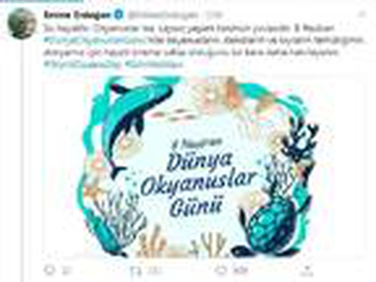 Emine Erdoğan\'dan, \'Dünya Okyanuslar Günü\' mesajı