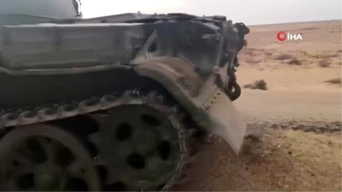 UMH güçleri, Sirte\'de Hafter milislerine ait bir tankı ele geçirdi