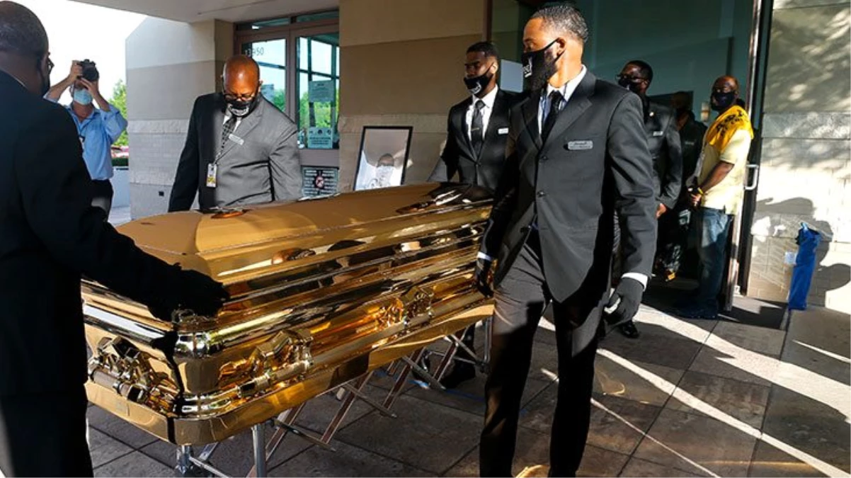 Polis şiddeti sonucu hayatını kaybeden siyahi George Floyd için üçüncü cenaze töreni düzenlendi