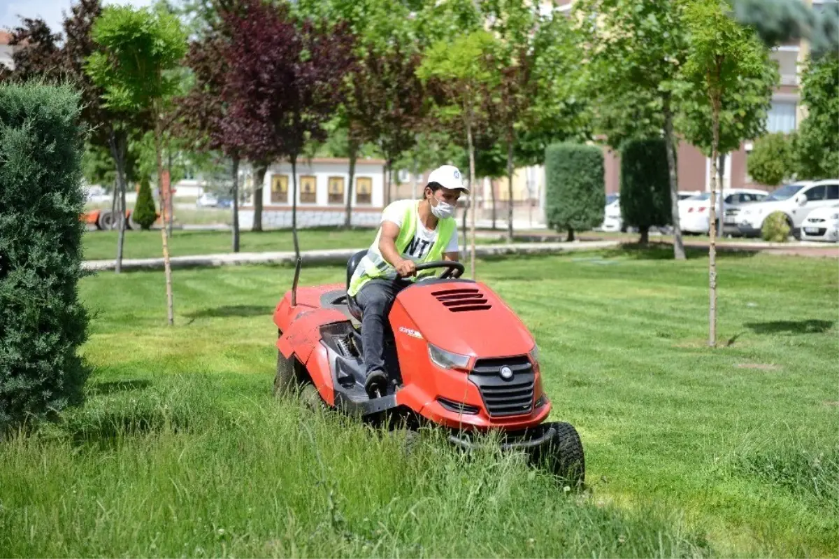 Çorum\'daki park ve yeşil alanlar bakıma alındı