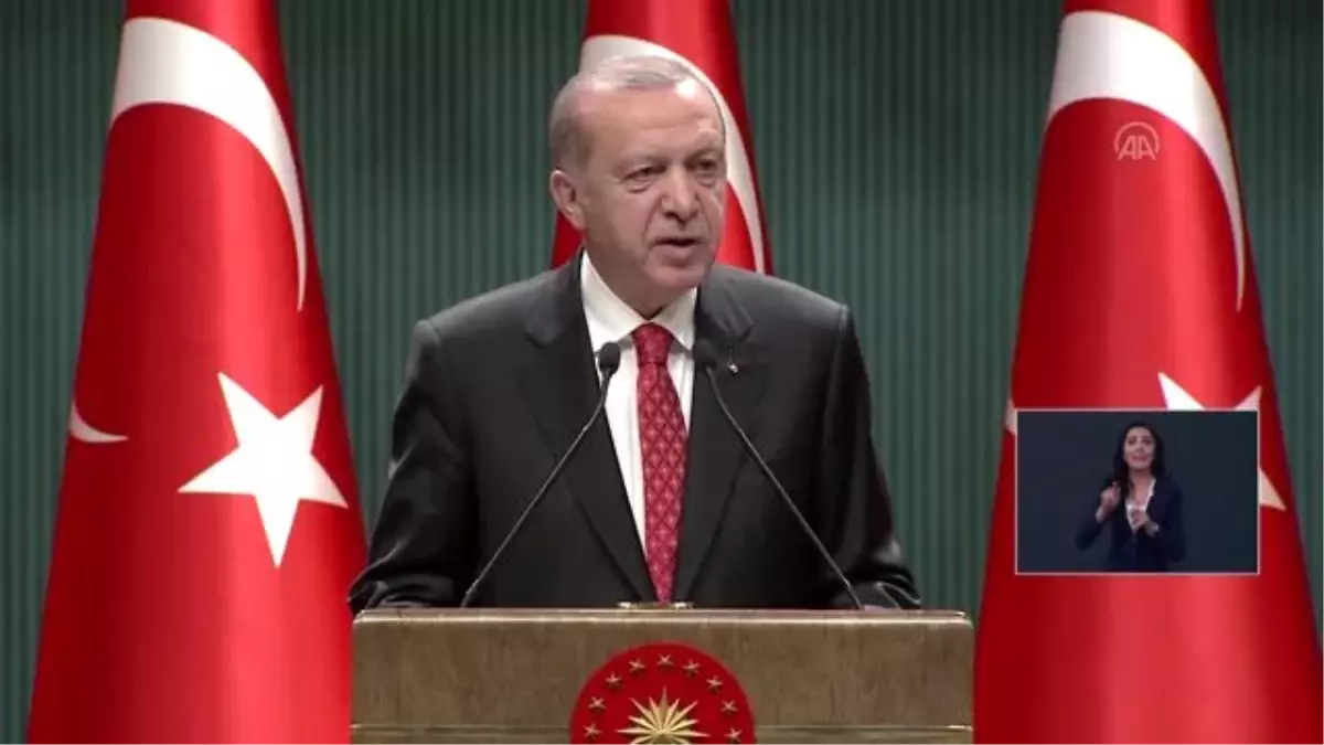 Cumhurbaşkanı Erdoğan: "65 yaş üstü vatandaşlarımız her gün 10.00 ile 20.00 arasında dışarı...