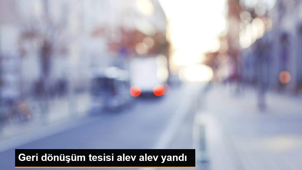 Geri dönüşüm tesisi alev alev yandı