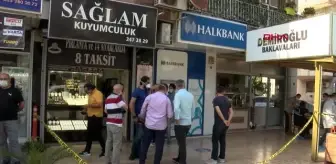 İZMİR Kuyumcuya soygun girişimi kamerada