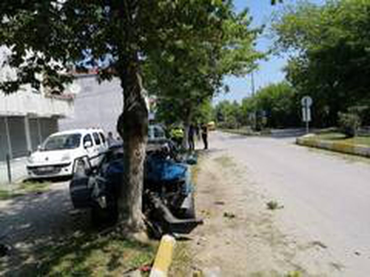 Alaçam\'da trafik kazası: 1 yaralı