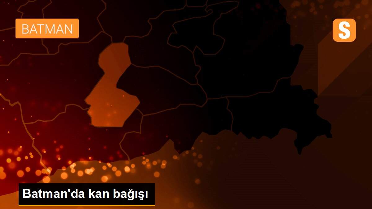 Son dakika haber! Batman\'da kan bağışı