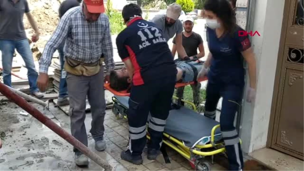 BURSA Başına 3\'üncü kattan tahta düşen inşaat işçisi yaralandı