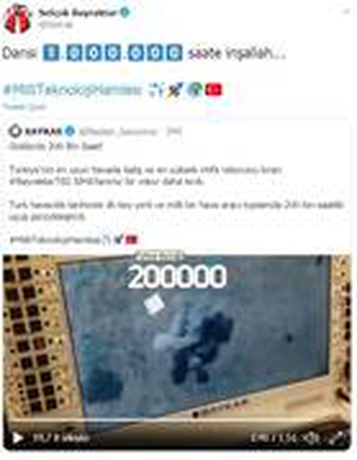 Selçuk Bayraktar yeni hedefi açıkladı: 1 milyon saat