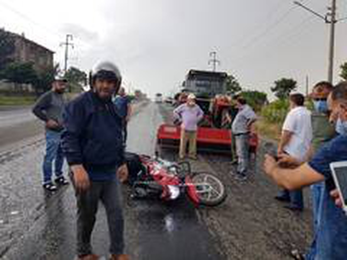 Son dakika haberi | Traktör ile motosiklet çarpıştı: 1 yaralı