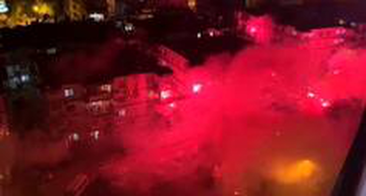 Göztepeli taraftarlar 95. yıl kutlamalarına başladı
