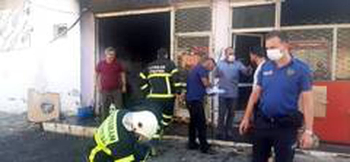İş yerinde korkutan yangın