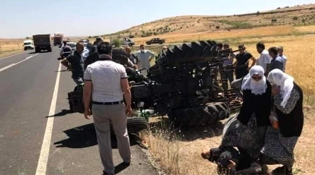 Son dakika haberleri: Mardin\'de traktör yan yattı: 5 yaralı