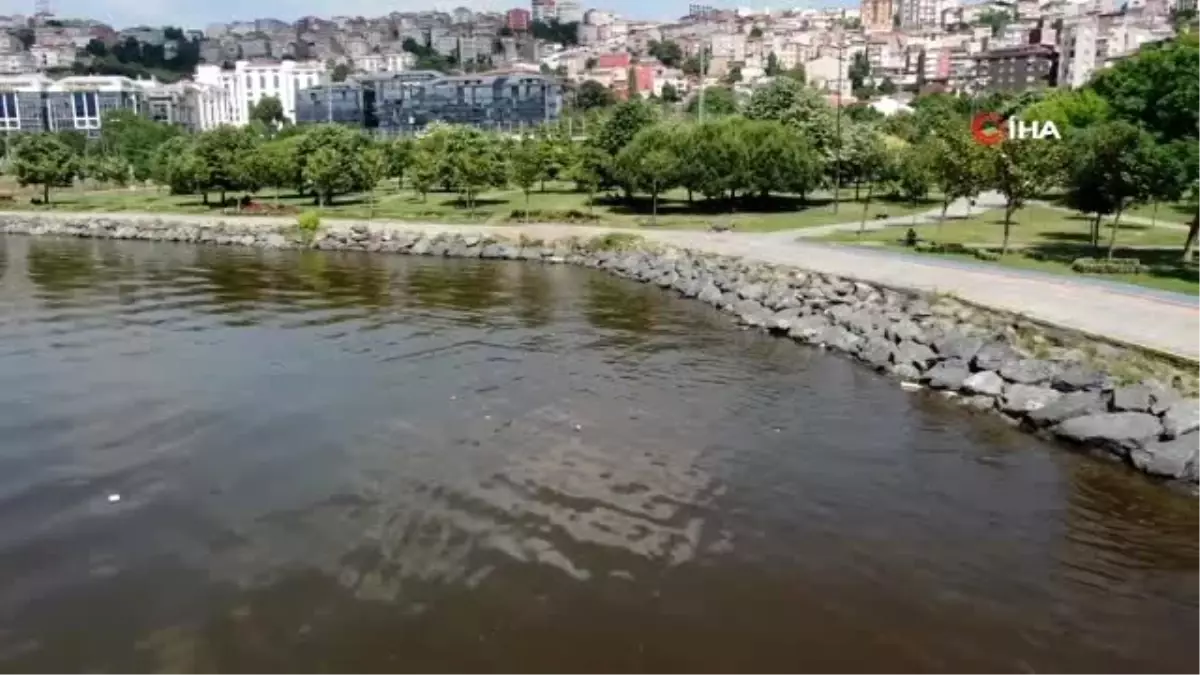 Temizlenerek maviliğe bürünen Haliç yeniden çamura döndü