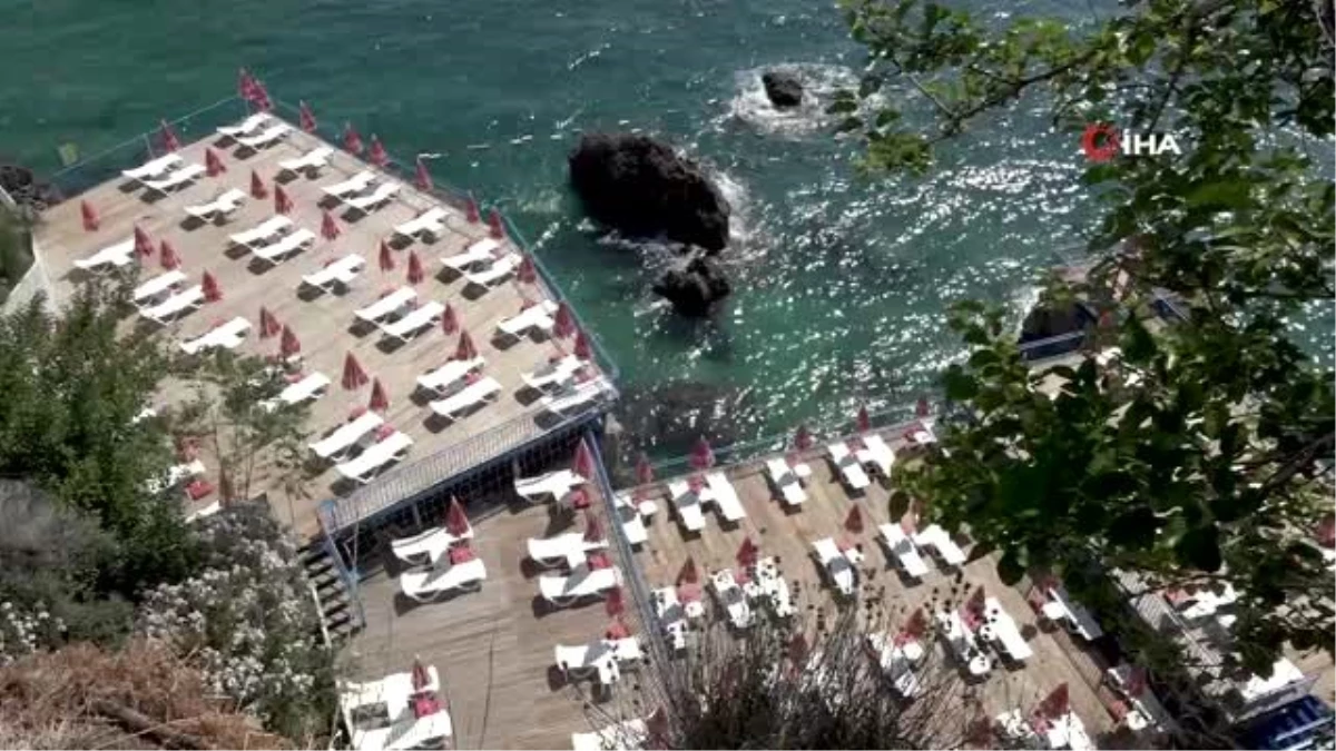 Antalya\'nın falez plajları Pazartesi açılıyor