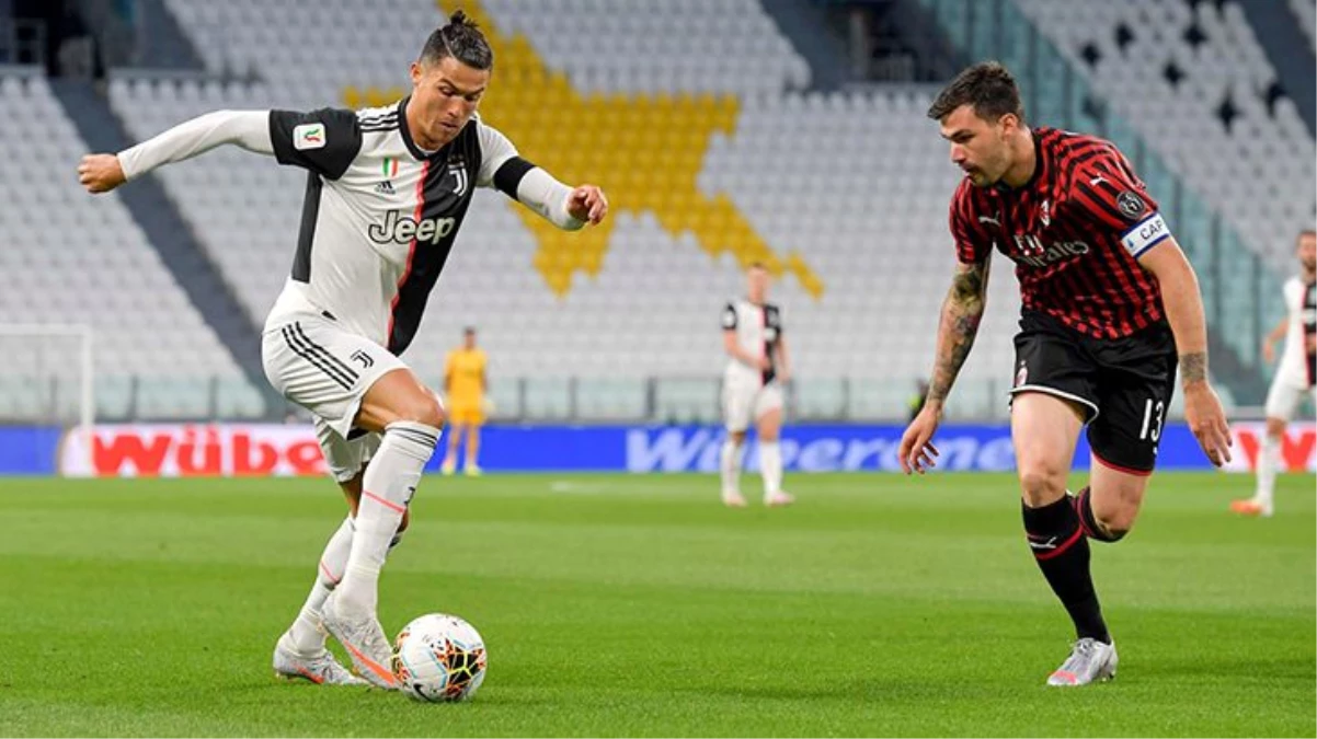 Ronaldo\'nun penaltı kaçırdığı maçta Juventus, Milan\'la 0-0 berabere kalıp kupada finale çıktı