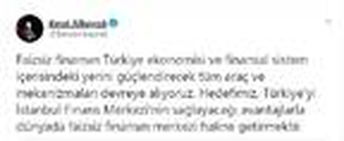 Bakan Albayrak: Hedefimiz, Türkiye\'yi faizsiz finansın merkezi haline getirmek