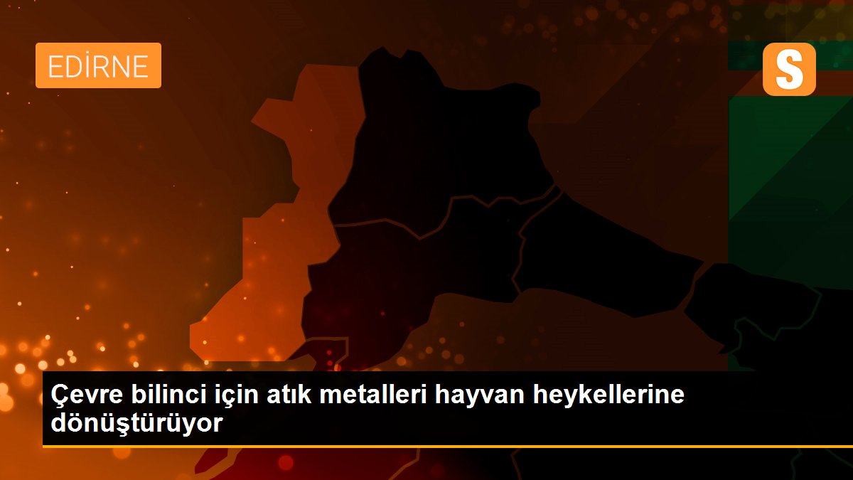 Çevre bilinci için atık metalleri hayvan heykellerine dönüştürüyor