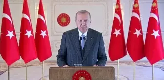 Cumhurbaşkanı Erdoğan 12. IIEFC'ye telekonferansla katıldı: (1)