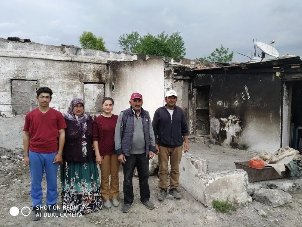 Son dakika haberi | Evi yanan aileye ilk destek devletten