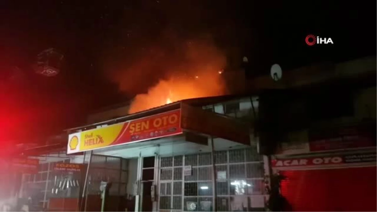 Son Dakika: Safranbolu\'da kaportacı alev alev yandı