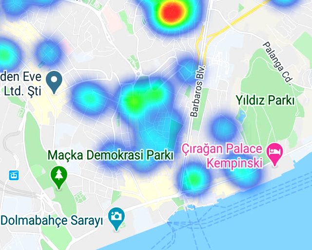 İstanbul'un koronavirüs yoğunluk haritası yayınlandı! İşte en tehlikeli ilçeler