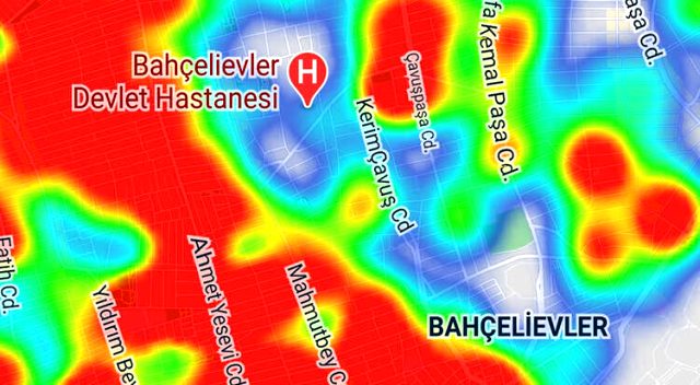 İstanbul'un koronavirüs yoğunluk haritası yayınlandı! Bu ilçelere dikkat