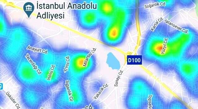 İstanbul'un koronavirüs yoğunluk haritası yayınlandı! İşte en tehlikeli ilçeler