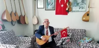 Eskişehirli Ozan Arif Çayır, koronavirüsten korunmak için 'maske takmayı' sazına taşıdı