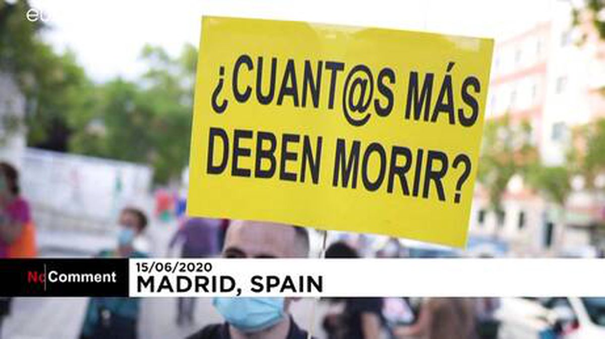 İspanyol hemşireler tıbbi malzeme eksikliğini protesto etti: İkinci dalgaya hazır değiliz
