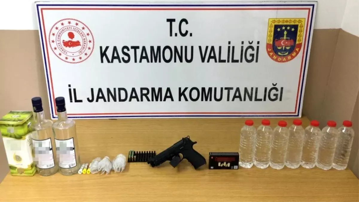 Jandarma\'dan kaçak içki operasyonu