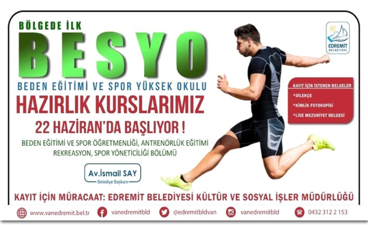 Van Edremit Belediyesinden BESYO hazırlık kursları