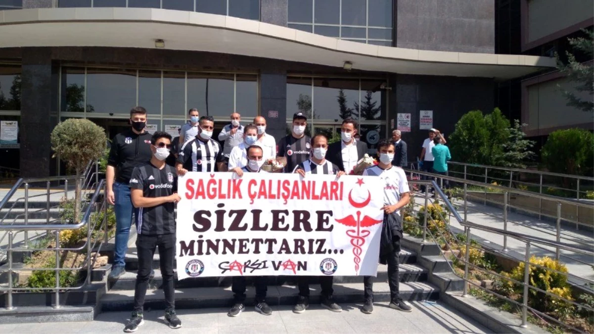 Beşiktaşlılar Derneği ve Çarşı Van ekibinden sağlık çalışanlarına teşekkür