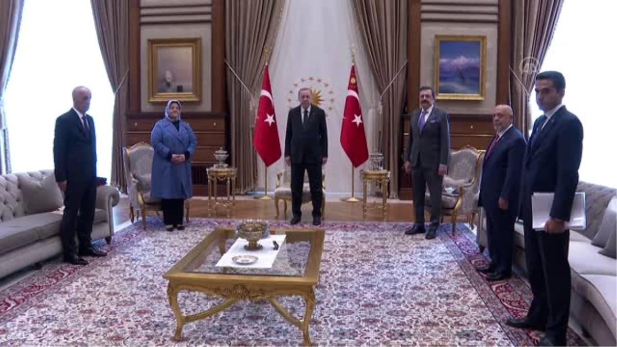 Cumhurbaşkanı Erdoğan, Bakan Selçuk ve beraberindeki heyeti kabul etti