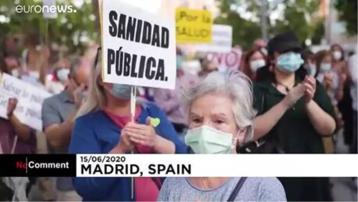 İspanyol hemşireler tıbbi malzeme eksikliğini protesto etti: İkinci dalgaya hazır değiliz