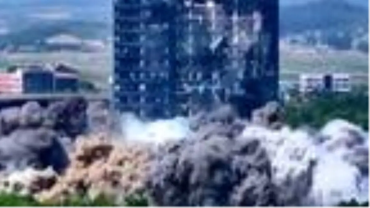 Kuzey Kore, Kore-İrtibat Bürosu\'nun imha görüntülerini yayınladı