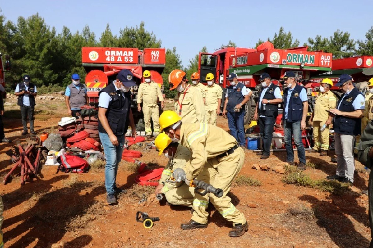 Milas\'ta yangın söndürme ekiplerine eğitim verildi
