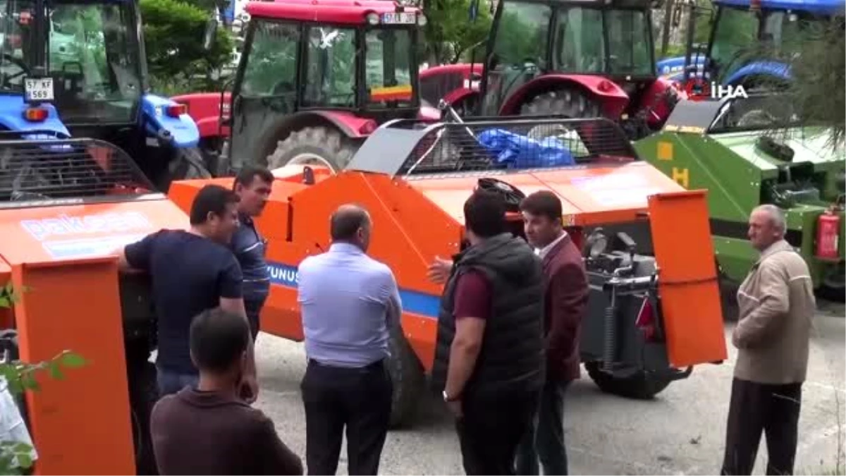 Sinop\'ta çiftçilere yüzde 50 hibe destekli balyalama makinesi verildi